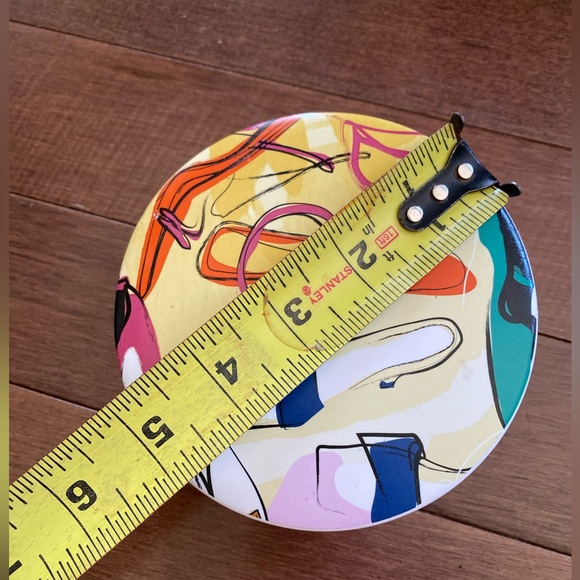 Rachel Joanis Ceramic Trinket Dish Round Box Nota - Picture 7 of 9